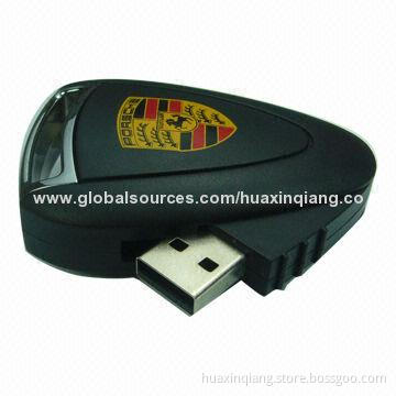 Car Key Shape USB Flash disk, ABS Material, 128MB-64GB Capacity, 35g, Any Color, 5-year Warranty
